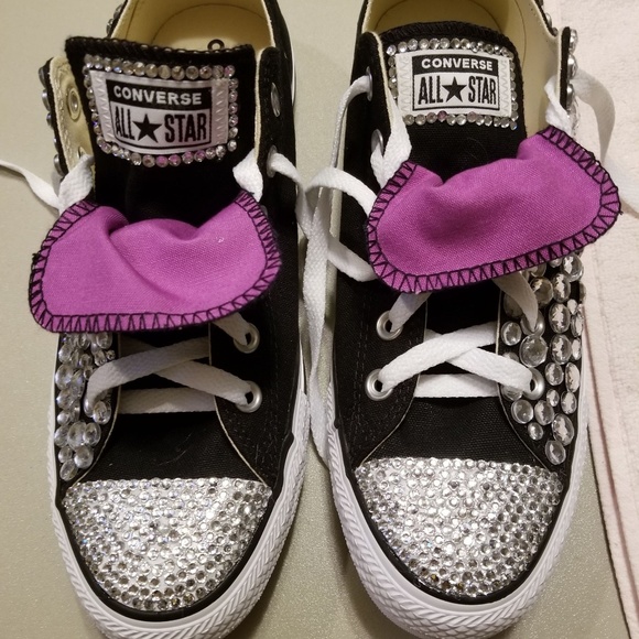 Converse Shoes Bling Tennis Shoes Poshmark
